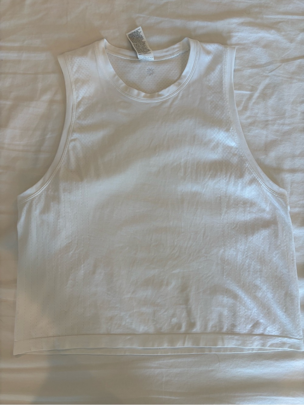 Athleta White Momentum Muscle Tank
